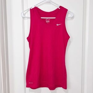 Nike Women's Pink Dri-FIT Athletic Tank | Small